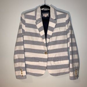 Merona Blue and White Striped Blazer
